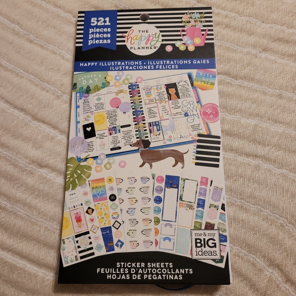 The Happy Planner Happy Illustrations Sticker Sheets